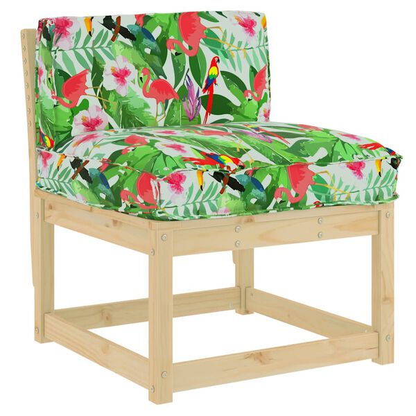 vidaXL Pagalvėlė Gėlių Įvairiaspalvis 70 x 40 x 12 cm Oksfordo audinys