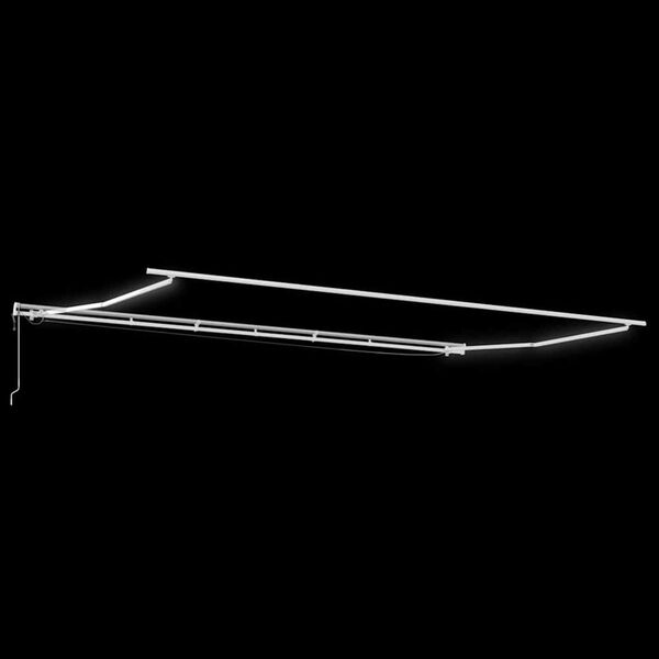 vidaXL Markizė su LED/vėjo jutikliu, oranžinė/ruda, 600x300cm