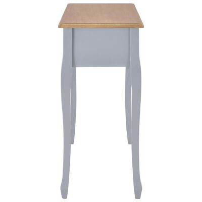 vidaXL Kosmetinis konsolinis staliukas su 3 stalčiais, pilkas