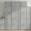vidaXL Komoda, betono pilkos spalvos, 70x42,5x185cm, apdirbta mediena