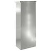 vidaXL Siuntų dėžutė Juoda 44,5 x 29 x 110,5 cm Galvanizuotas plienas