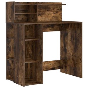 vidaXL Stalas Rūkyta ąžuolas Apdirbta mediena 90 x 48 x 101,5 cm