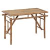 vidaXL Sulankstomas sodo stalas, 115x50x75cm, bambukas