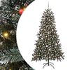 vidaXL Dirbtinė Kalėdų eglutė Žalia 180 cm PVC, plastikas ir plienas