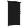 vidaXL Roletas Juoda 120 x 250 cm Audinys ir aliuminis