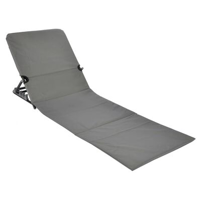 HI Sulankstomas paplūdimio kilimėlis-kėdė, pilkos sp., PVC