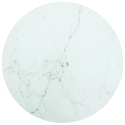 vidaXL Stalviršis, baltas, 30x0,8cm, grūdintas stiklas