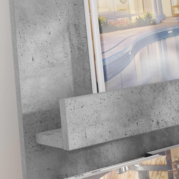 vidaXL Žurnalų stovas Betono pilka 43 x 11 x 102 cm Apdirbta mediena