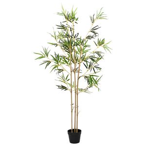 vidaXL Dirbtinis bambuko medis Žalia 55 x 16 x 150 cm