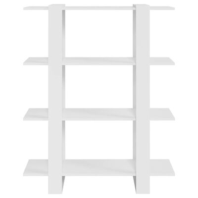 vidaXL Spintelė knygoms/kambario pertvara, balta, 100x30x123,5cm