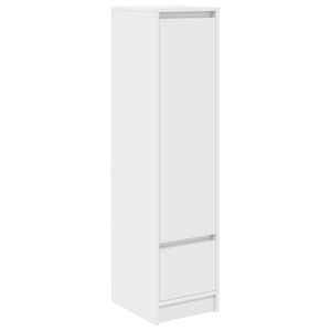 vidaXL Komoda, baltos spalvos, 29,5x34x119,5 cm apdirbta mediena