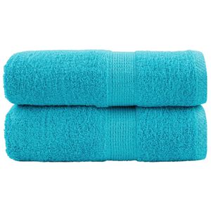 vidaXL Auk&scaron;čiausios kokybės rank&scaron;luosčiai SOLUND, 2 vnt., turkio spalvos, 30x30 cm, 600 g/m&sup2;