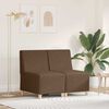 vidaXL Modulinis sofa vienetas be rankų 2 pcs Ruda 55 x 74 x 82 cm