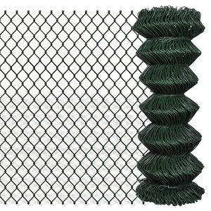 vidaXL Tinklinė tvora, žalia, 1x25m, plienas