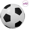 vidaXL Stalo futbolai 12 pcs Balta 3,6 x 3,6 cm Polipropilenas