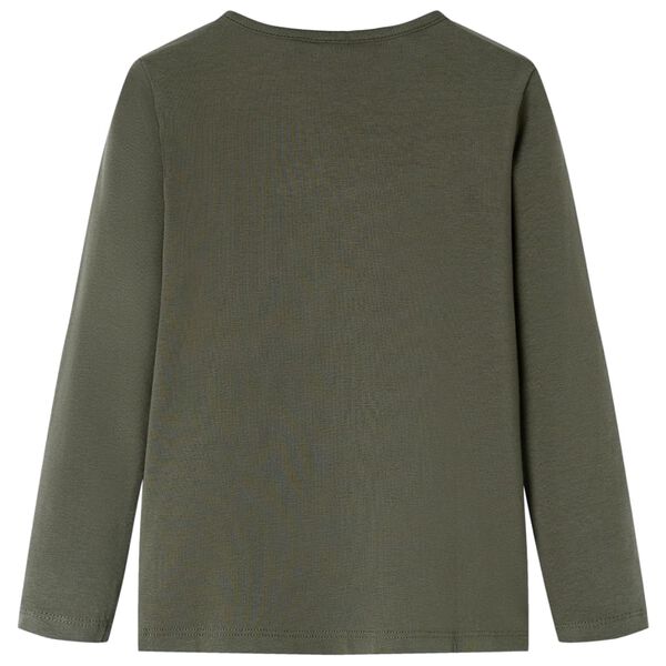 Vaiki&scaron;ki mar&scaron;kinėliai ilgomis rankovėmis, chaki spalvos, 128 dydžio