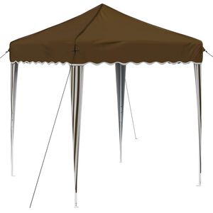 vidaXL Pop-up &scaron;ventinis palapinė Taupe 195 x 195 x 245 cm