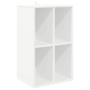 vidaXL Plok&scaron;telių spintelė Balta 44,5 x 36,5 x 74,5 cm