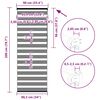 vidaXL zebrinės žaliuzės 90x200 cm audinio plotis 85,9 cm poliesteris