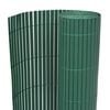 vidaXL Dvipusė sodo tvora, žalia, 90x300cm, PVC