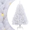 vidaXL Dirbtinė Kalėdų eglutė 150 LED PVC ir Plienas Balta