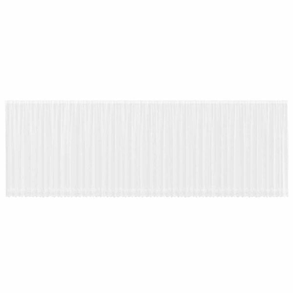 vidaXL Nėrinių Užuolaida Gėlių Balta 220 x 1200 cm Poliesteris