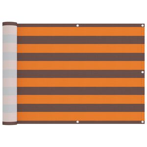 vidaXL Balkono Ekranas Oranžinė ir ruda 75 x 200 cm