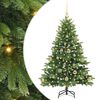 vidaXL Dirbtinė Kalėdų eglutė su 150 LED Žalia 120 cm PE ir PVC