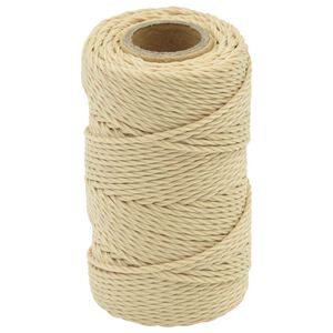 vidaXL Laivo virvė 2 mm 25 m Natūrali