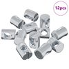 vidaXL Cilindrinė veržlė 12 pcs Sidabro M6 x 13 mm Geležis