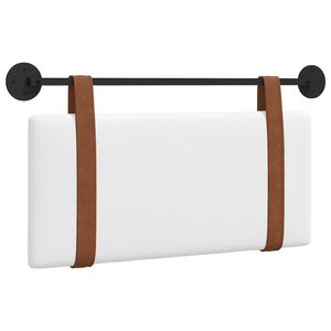 vidaXL Kabantysis galvūgalis Baltas 90 x 55 x 5 cm Antikinis PU