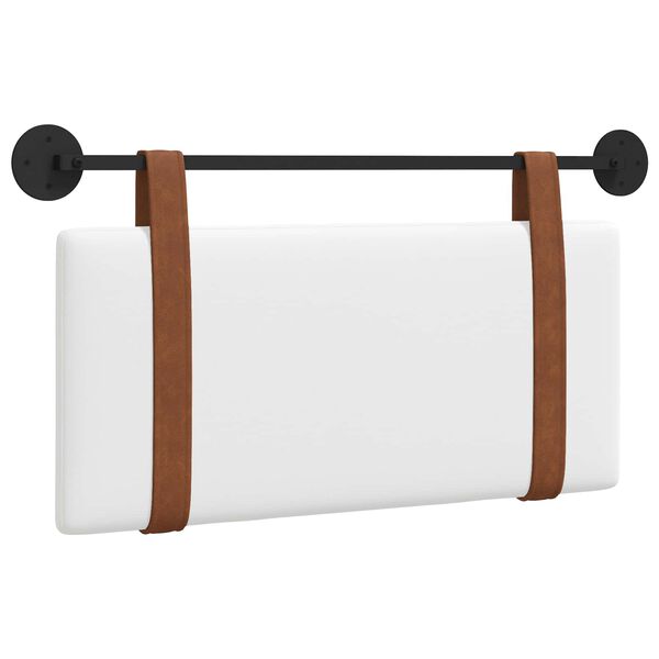 vidaXL Kabantysis galvūgalis Baltas 90 x 55 x 5 cm Antikinis PU