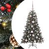 vidaXL Dirbtinė Kalėdų eglutė Žalia 120 cm PVC, plastikas ir plienas