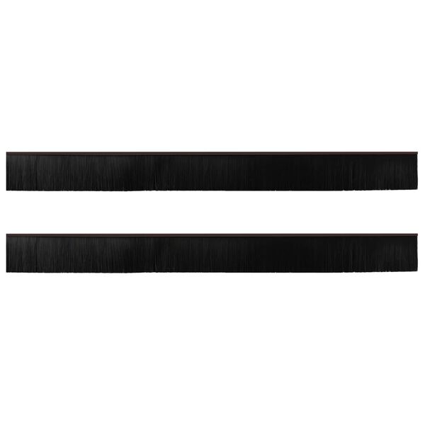 vidaXL Savaranki&scaron;kai klijuojami durų &scaron;epetėlių sandarikliai 2 pcs Ruda