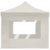 vidaXL Prof. išskleidž. proginė palapinė su sien., krem. sp., 4,5x3m