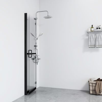 vidaXL Sulankstoma dušo sienelė, skaidri, 110x190cm, ESG stiklas