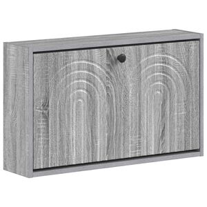 vidaXL Sieninis batų kabinetas ALKMAAR 71 x 17 x 43 cm Pilka Sonoma