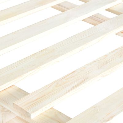 vidaXL Lovos rėmas iš palečių, 120x200 cm, pušies medienos masyvas