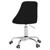 vidaXL Pasukama biuro kėdė, juodos spalvos, audinys