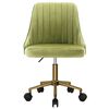 vidaXL Pasukama valgomojo kėdė, &scaron;viesiai žalios spalvos, aksomas