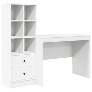 vidaXL Stalas Balta 145.5 x 50 x 127 cm 2 vnt.