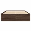 vidaXL Lovos rėmas be čiužinio, dūminis, 120x200cm, apdirbta mediena