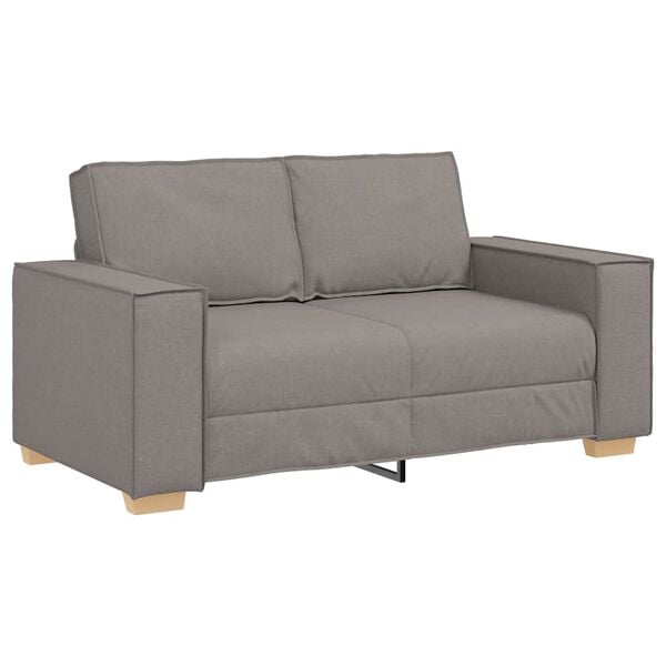 vidaXL Dvivietė sofa, pilkai ruda, 160x78x84 cm, audinys