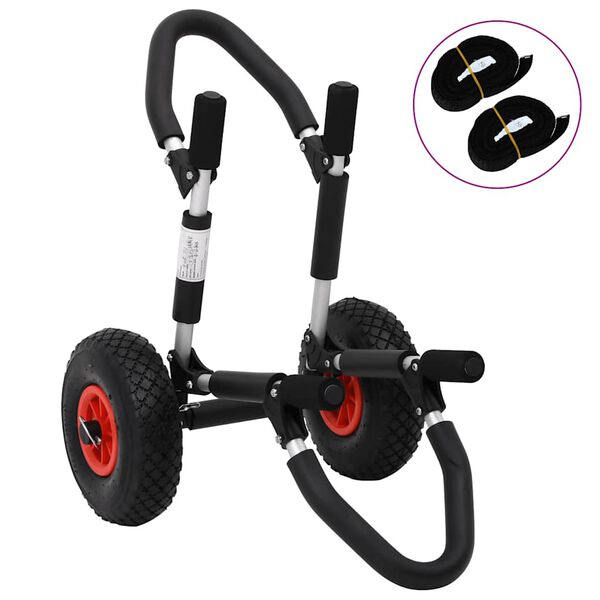 vidaXL SUP vežimėlis banglentei, aliuminis, sulankstomas, 45 kg