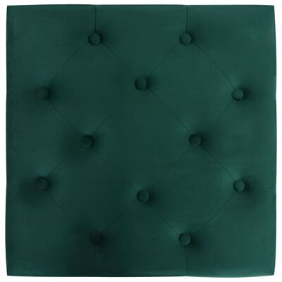 vidaXL Taburetė, tamsiai žalios spalvos, 60x60x36cm, aksomas
