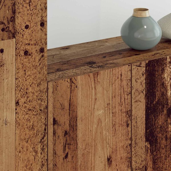 vidaXL Televizoriaus sieninis modulis 5 pcs Senovinis medis