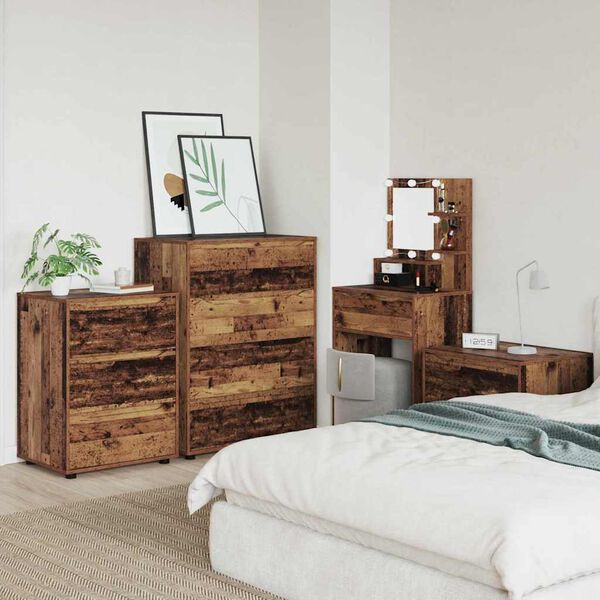 vidaXL Saugojimo spintos 2 pcs Senovinis medis 80 x 48 x 105 cm