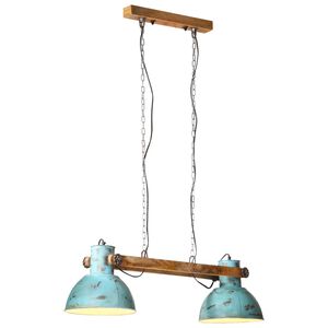 vidaXL Pakabinamas &scaron;viestuvas, baltintas mėlynas, 85x28x109cm, 25W