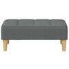 vidaXL Dvivietė sofa-lova su pakoja, tamsiai pilkos spalvos, audinys