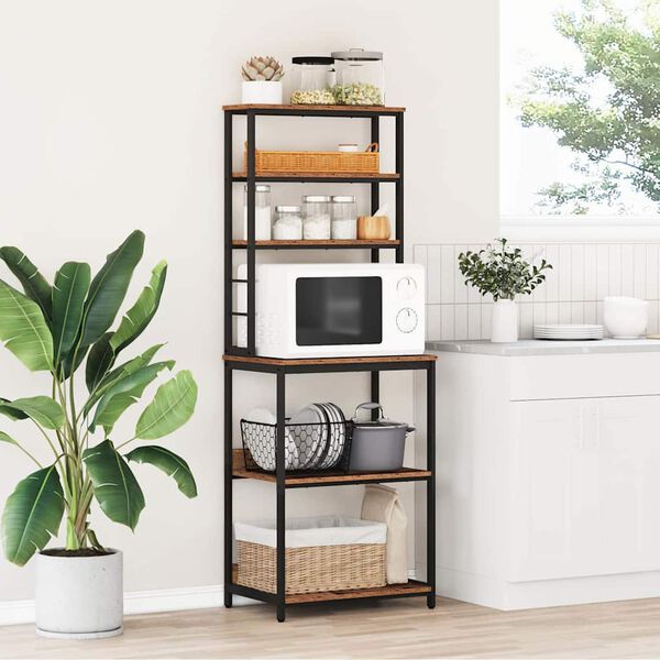 vidaXL Virtuvės lentyna Senovinis medis 60 x 40 x 168 cm